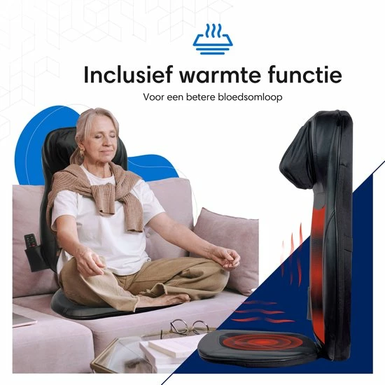 Duert? - Massagestoel Shiatsu 3D Massagekussen - Nekmassage Apparaat - Infrarood Massage Apparaat 7 Duert? - Massagestoel Shiatsu 3D Massagekussen - Nekmassage Apparaat - Infrarood Massage Apparaat - Afbeelding 7