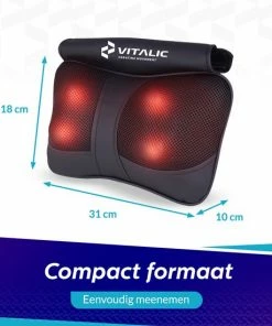 Premium Shiatsu Massagekussen Voor Een Pijnlijke Nek & Rug - Nekmassage Apparaat - Rugmassage Apparaten - Massage Pillow | Vitalic -KLASVSA Verkoop 550x550 417