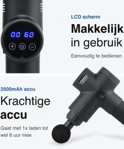 Vivid Green Massage Gun - Professioneel - Sport En Relax Massage - Draadloos - 12 Opzetstukken - Zwart -KLASVSA Verkoop 550x550 419