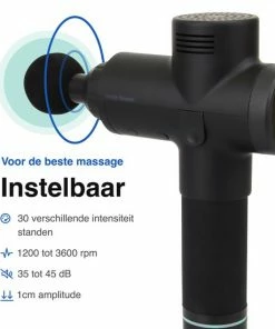 Vivid Green Massage Gun - Professioneel - Sport En Relax Massage - Draadloos - 12 Opzetstukken - Zwart -KLASVSA Verkoop 550x550 420