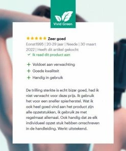 Vivid Green Massage Gun - Professioneel - Sport En Relax Massage - Draadloos - 12 Opzetstukken - Zwart -KLASVSA Verkoop 550x550 424