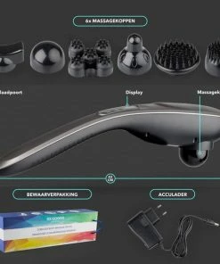 RX Goods Professioneel Klopmassage Apparaat – 6 Snelheden, 6 Massage Opties & 6 Opzetstukken - Handmassage Gun – Deep Tissue & Triggerpoint 12 RX Goods Professioneel Klopmassage Apparaat – 6 Snelheden, 6 Massage Opties & 6 Opzetstukken - Handmassage Gun – Deep Tissue & Triggerpoint -KLASVSA Verkoop 550x550 429
