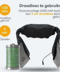 Lifeproducts Oplaadbaar Shiatsu Massagekussen - Draadloos Verwarmd Nek En Rug Massageapparaat -KLASVSA Verkoop 550x550 45
