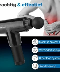 Vivid Green Massage Gun - Massageapparaten - Professioneel - Apparaten - Pistool - Acupressuur - Zwart -KLASVSA Verkoop 550x550 455