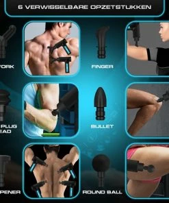 Sanbo® Massage Gun PRO - Professioneel En Krachtig - Inclusief App - Massage Pistool - Black Friday 2022 -KLASVSA Verkoop 550x550 460