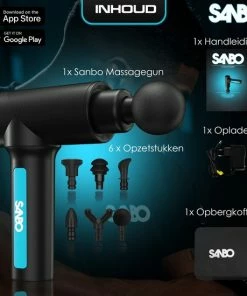 Sanbo® Massage Gun PRO - Professioneel En Krachtig - Inclusief App - Massage Pistool - Black Friday 2022 -KLASVSA Verkoop 550x550 464