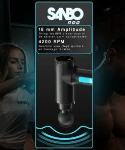 Sanbo® Massage Gun PRO - Professioneel En Krachtig - Inclusief App - Massage Pistool - Black Friday 2022 -KLASVSA Verkoop 550x550 465
