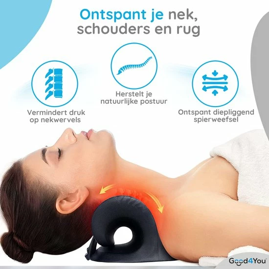 Good4You Nekstretcher - Warmte Element - Massagekussen - Shiatsu - Nekkussen 3 Good4You Nekstretcher - Warmte Element - Massagekussen - Shiatsu - Nekkussen - Afbeelding 3