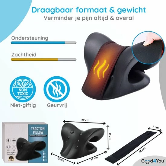 Good4You Nekstretcher - Warmte Element - Massagekussen - Shiatsu - Nekkussen 9 Good4You Nekstretcher - Warmte Element - Massagekussen - Shiatsu - Nekkussen - Afbeelding 9