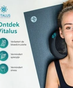 Vitalus - Shiatsu Massagekussen San? - Draadloos - 2 Warmtestanden - Extra Batterijduur - Instelbaar -KLASVSA Verkoop 550x550 486
