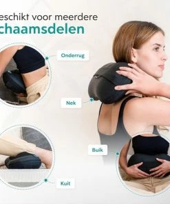 Vitalus - Shiatsu Massagekussen San? - Draadloos - 2 Warmtestanden - Extra Batterijduur - Instelbaar -KLASVSA Verkoop 550x550 488