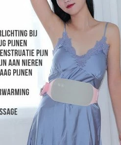 Merkloos Allernieuwste USB Warmtegordel - Massage Riem 3 Standen - Rugpijn, Menstruatie Pijn, Pijnbestrijding Maag En Nieren - Taille Steun - WarmteMassage - USB Rose-Grijs -KLASVSA Verkoop 550x550 504