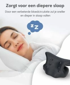 Lifeproducts Nekstretcher – Massagekussen – Nekmassage Apparaat – Shiatsu Massagekussen – Kussen Voor Nekklachten – Nek Stretcher - Zwart -KLASVSA Verkoop 550x550 509