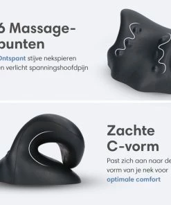 Lifeproducts Nekstretcher – Massagekussen – Nekmassage Apparaat – Shiatsu Massagekussen – Kussen Voor Nekklachten – Nek Stretcher - Zwart -KLASVSA Verkoop 550x550 512