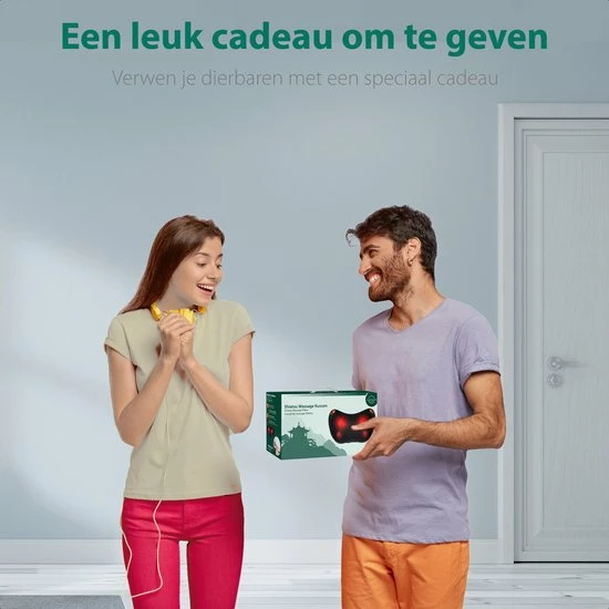 WeRelieff Shiatsu Massagekussen Met Warmte ? Nekmassage Kussen Met 3 Standen ? Massage Apparaat Voor Nek En Rug 2 WeRelieff Shiatsu Massagekussen Met Warmte ? Nekmassage Kussen Met 3 Standen ? Massage Apparaat Voor Nek En Rug - Afbeelding 2