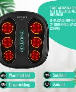Panacea Voetmassage Apparaat Voor Bloedsomloop Voetroller Shiatsu - 24 Massagekoppen - Met Hoes -KLASVSA Verkoop 550x550 542
