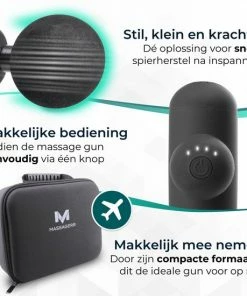 Massagerr? Mini Massage Gun - Massage Pistool - Inclusief Koffer En Stressbal ? Sport En Relax Massage Apparaat ? Nek, Rug, Voet, Schouder - Klein, Krachtig En Stil -KLASVSA Verkoop 550x550 567