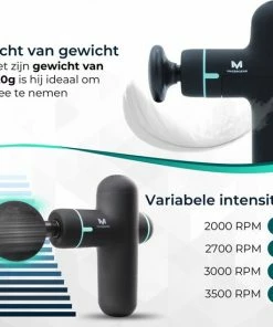 Massagerr? Mini Massage Gun - Massage Pistool - Inclusief Koffer En Stressbal ? Sport En Relax Massage Apparaat ? Nek, Rug, Voet, Schouder - Klein, Krachtig En Stil -KLASVSA Verkoop 550x550 568