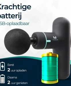 Massagerr? Mini Massage Gun - Massage Pistool - Inclusief Koffer En Stressbal ? Sport En Relax Massage Apparaat ? Nek, Rug, Voet, Schouder - Klein, Krachtig En Stil -KLASVSA Verkoop 550x550 569
