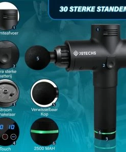 Jotechs Massage Gun - Massage Apparaat - Massage Pistool - Full Body - Sport En Relax Massage - Professioneel En Krachtig Massage Pistool - Professioneel 30 Standen - Massage Pistool - Incl. 6 Opzetstukken En Koffer -KLASVSA Verkoop 550x550 587