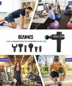 BuyHes Massage Gun - Massage Apparaat - Pijnbestrijding -KLASVSA Verkoop 550x550 606