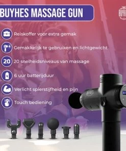 BuyHes Massage Gun - Massage Apparaat - Pijnbestrijding -KLASVSA Verkoop 550x550 607