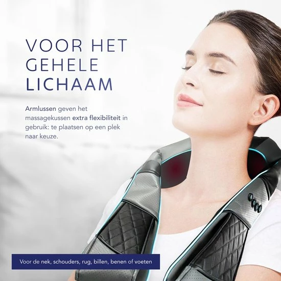 Relaxius? Massagekussen - Draadloos - Shiatsu Massagekussen - Nekmassage - Infrarood Warmtefunctie - 3 Intensiteitsstanden 6 Relaxius? Massagekussen - Draadloos - Shiatsu Massagekussen - Nekmassage - Infrarood Warmtefunctie - 3 Intensiteitsstanden - Afbeelding 6