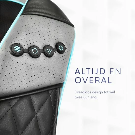 Relaxius? Massagekussen - Draadloos - Shiatsu Massagekussen - Nekmassage - Infrarood Warmtefunctie - 3 Intensiteitsstanden 8 Relaxius? Massagekussen - Draadloos - Shiatsu Massagekussen - Nekmassage - Infrarood Warmtefunctie - 3 Intensiteitsstanden - Afbeelding 8