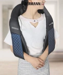 AGERMANN Massagekussen Met Draagtas - Nek- En Schouder Massage Apparaat Met Warmtefunctie - Shiatsu - Massage Kussen Nek En Rug - Draadloos Massage Apparaat - Blauw -KLASVSA Verkoop 550x550 616