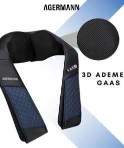 AGERMANN Massagekussen Met Draagtas - Nek- En Schouder Massage Apparaat Met Warmtefunctie - Shiatsu - Massage Kussen Nek En Rug - Draadloos Massage Apparaat - Blauw -KLASVSA Verkoop 550x550 620