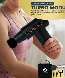 Apeiron Mini Massage Gun - Sport En Relax Massage - Professioneel - Inclusief Koffer - 4 Opzetstukken - Massage Apparaat - Massage Pistool -KLASVSA Verkoop 550x550 627