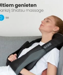 Auronic Massagekussen - Shiatsu - Elektrisch - Met Warmtefunctie - Nek En Schouder - Met Draagtas - Zwart 3 Auronic Massagekussen - Shiatsu - Elektrisch - Met Warmtefunctie - Nek En Schouder - Met Draagtas - Zwart -KLASVSA Verkoop 550x550 631