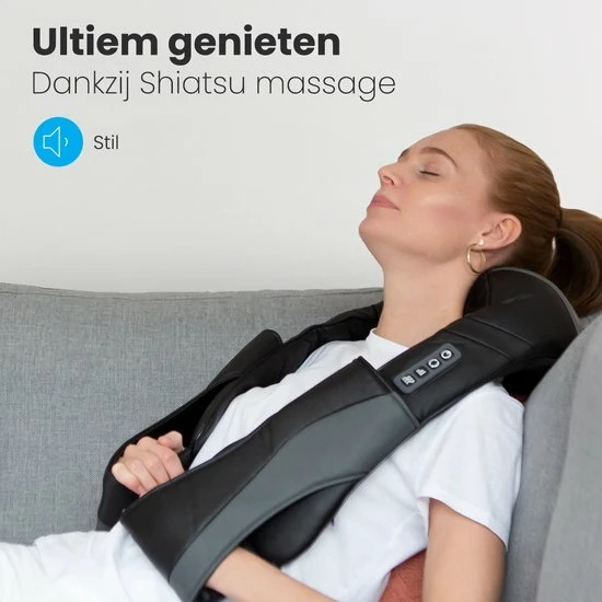 Auronic Massagekussen - Shiatsu - Elektrisch - met Warmtefunctie - Nek en Schouder - met Draagtas - Zwart Auronic Massagekussen - Shiatsu - Elektrisch - Met Warmtefunctie - Nek En Schouder - Met Draagtas - Zwart -KLASVSA Verkoop 550x550 631
