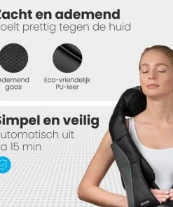 Auronic Massagekussen - Shiatsu - Elektrisch - Met Warmtefunctie - Nek En Schouder - Met Draagtas - Zwart 5 Auronic Massagekussen - Shiatsu - Elektrisch - Met Warmtefunctie - Nek En Schouder - Met Draagtas - Zwart -KLASVSA Verkoop 550x550 633