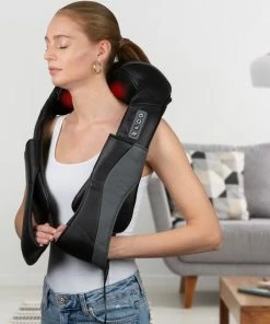 Auronic Massagekussen - Shiatsu - Elektrisch - Met Warmtefunctie - Nek En Schouder - Met Draagtas - Zwart 6 Auronic Massagekussen - Shiatsu - Elektrisch - Met Warmtefunctie - Nek En Schouder - Met Draagtas - Zwart -KLASVSA Verkoop 550x550 634
