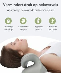 Lifeproducts Nekstretcher ? Massagekussen ? Nekmassage Apparaat ? Shiatsu Massagekussen ? Kussen Voor Nekklachten ? Nek Stretcher - Grijs -KLASVSA Verkoop 550x550 648