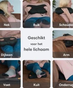Lifeproducts Oplaadbaar Shiatsu Massagekussen | Draadloos Massageapparaat Met Verwarming -KLASVSA Verkoop 550x550 66