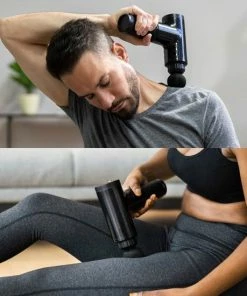 MikaMax Massage Gun - Spiermassage Apparaat - Massage Pistool - Draadloos - 6 Standen - 2000 MAh - Bevorderd Spierherstel/Bloedsomloop - Incl. 6 Opzetstukken - Zwart -KLASVSA Verkoop 550x550 663