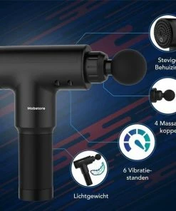 Mobstore Massage Gun - LCD Electric Touch Massage Gun - Massage Apparaat - Sport Massage - Professioneel Gebruik - Spierherstel & Spierontspanning - Stress Verminderend - Stil En Sterk - Lange Batterij - Professionele Massage Gun - Massage Pistool