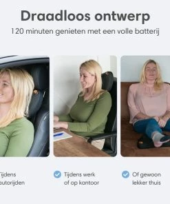 Lifeproducts Oplaadbaar Shiatsu Massagekussen | Draadloos Massageapparaat Met Verwarming -KLASVSA Verkoop 550x550 67