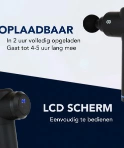 Infinity Goods Massage Gun - Sport En Relax Massage - Nek, Rug, Fullbody - Professioneel Massage Pistool - 6 Opzetstukken - 20 Standen - Koffer - Zwart -KLASVSA Verkoop 550x550 677