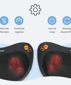 Lifeproducts Oplaadbaar Shiatsu Massagekussen | Draadloos Massageapparaat Met Verwarming -KLASVSA Verkoop 550x550 68