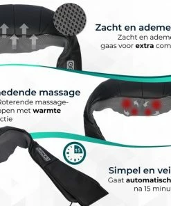 Massagerr? Shiatsu Massagekussen ? Draadloos Nekmassage Apparaat ? Incl. Stressbal - Massage Apparaat Voor Rug, Nek En Schouder ? Infrarood Warmtefunctie -KLASVSA Verkoop 550x550 682