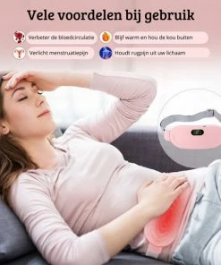 Thuys Menstruatie Pijnverlichting - Warmtegordel - Massage Band - Roze -KLASVSA Verkoop 550x550 688