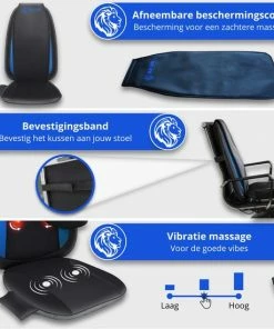 Blue Lion Lifestyle Blue Lion Rugmassage Kussen - Shiatsu Stoel Massagekussen - Massagestoel - Elektrisch Rug Massage Apparaat Tegen Rugpijn Met Warmte -KLASVSA Verkoop 550x550 703