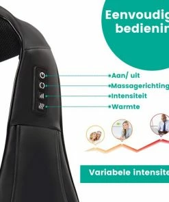 Keltzman Shiatsu Massage Kussen - Electrische Nek, Schouder En Rugmassage - Warmte Functie - Luxe Model - Infrarood - Gratis Draagtas -KLASVSA Verkoop 550x550 704