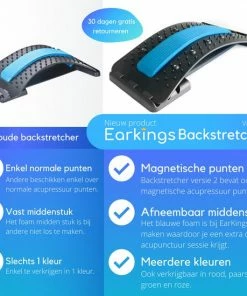 EarKings Backstretcher Massage Apparaat Met Zachte Pads - Verstelbare Rugstretcher Voor Optimale Ontspanning -KLASVSA Verkoop 550x550 717