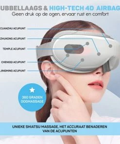 Vulpes Goods Vulpes BodyCare? Professioneel Oogmassage Apparaat ? Verschillende Massages Met Warmte Kompres ? Bluetooth - Oplaadbaar - Helpt Tegen Migraine / Hoofdpijn / Wallen / Stress -KLASVSA Verkoop 550x550 745