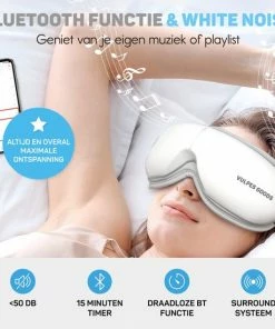 Vulpes Goods Vulpes BodyCare? Professioneel Oogmassage Apparaat ? Verschillende Massages Met Warmte Kompres ? Bluetooth - Oplaadbaar - Helpt Tegen Migraine / Hoofdpijn / Wallen / Stress -KLASVSA Verkoop 550x550 749