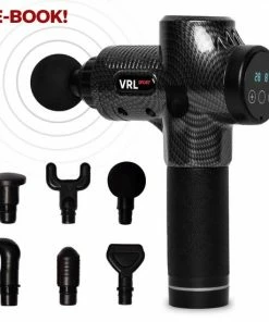 VRL Massage Gun ? Compressie En Vibratie Massage ? Shiatsu ? Sport ? Inclusief 6 Opzetkoppen ? Opbergkoffer En E-book